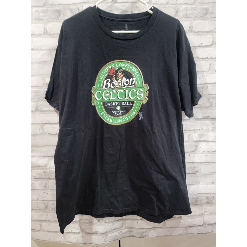 Men Fanatics Branded Black Boston Celtics Hometown Collection Crafted Shirt 2XL